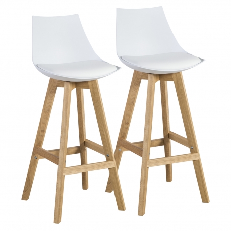 Baaripukk SONJA 2tk, valge, 41x41,5xH99cm