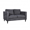 Diivan SPENCER 2-kohaline 140x86xH86cm, tumehall