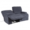 Diivan MARCUS 2-kohaline elektriline recliner 160x99xH96,5cm, hallikas-sinine