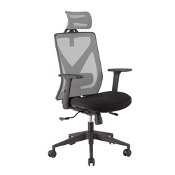 Töötool MIKE 64x65xH110-120cm, must/hall