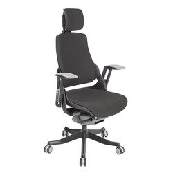 Töötool WAU peatoega, 65x49xH112-129cm, must