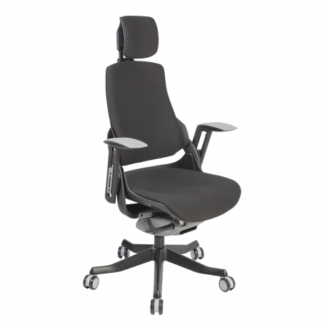 Töötool WAU peatoega, 65x49xH112-129cm, must