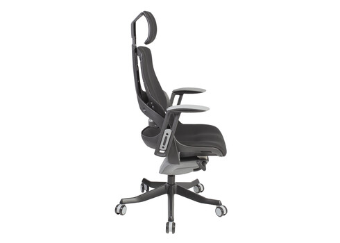 Töötool WAU peatoega, 65x49xH112-129cm, must