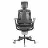Töötool WAU peatoega, 65x49xH112-129cm, must