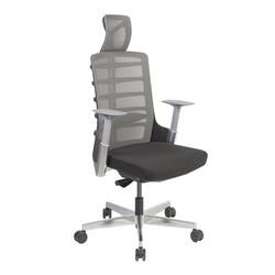 Töötool SPINELLY 70x70xH118-128cm, hall/must