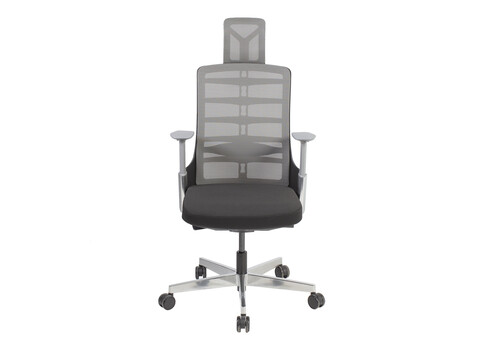 Töötool SPINELLY 70x70xH118-128cm, hall/must
