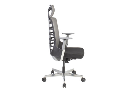 Töötool SPINELLY 70x70xH118-128cm, hall/must