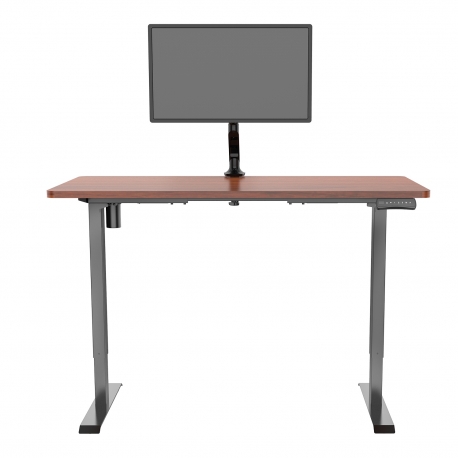 Töölaud ERGO 1-mootoriga, 140x70xH71-121cm, tamm