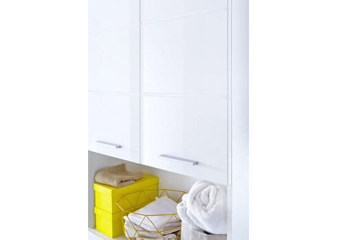 Pesumasinakapp AMANDA valge läige / valge, 63x24xH187 cm