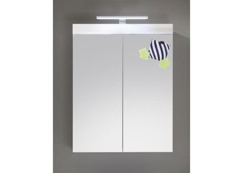 Peegelkapp AMANDA valge läige, 60x17xH77 cm LED