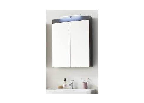 Peegelkapp AMANDA hall läige, 60x17xH77 cm LED