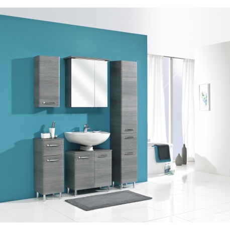 Vannitoamööbli komplekt ALIKA hall LED