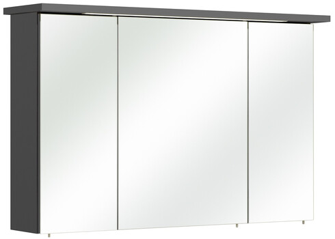 Vannitoamööbli komplekt VELO antratsiit läige LED