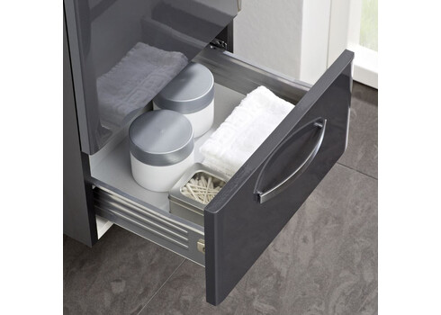 Vannitoamööbli komplekt VELO antratsiit läige LED