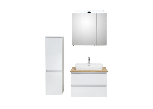 Peegelkapp BALU valge läige, 75x20xH70 cm LED