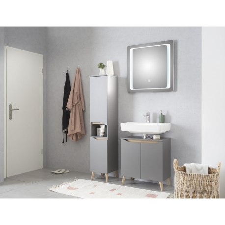 Vannitoamööbli komplekt CAPRI hall LED