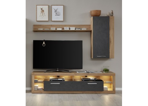 Seinakapp ROCK tumehall / tamm, 52x31xH103 cm