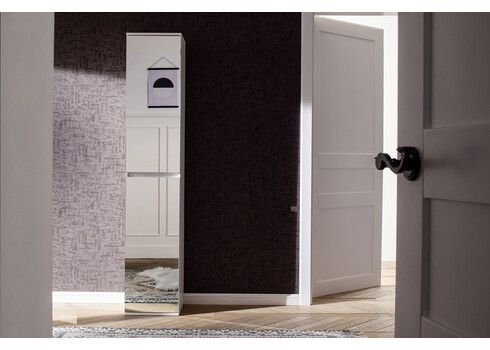 Esikukapp MIRROR valge, 37x34xH191 cm