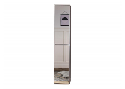 Esikukapp MIRROR valge, 37x34xH191 cm