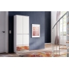 Esikukapp MIRROR valge, 74x34xH191 cm