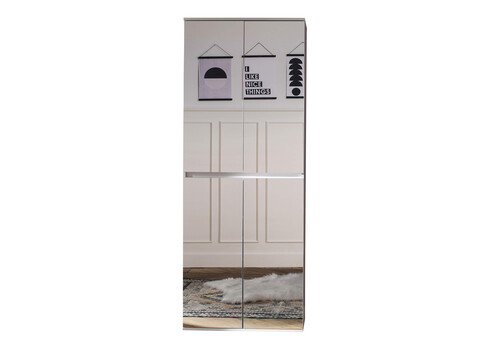 Esikukapp MIRROR valge, 74x34xH191 cm