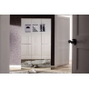Esikukapp MIRROR valge, 111x34xH191 cm