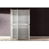 Esikukapp MIRROR valge, 111x34xH191 cm