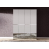 Esikukapp MIRROR valge, 148x34xH191 cm