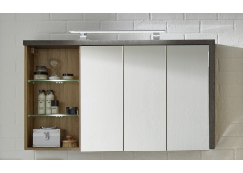 Vannitoakapp Bay tamm / hall, 123x18xH71 cm