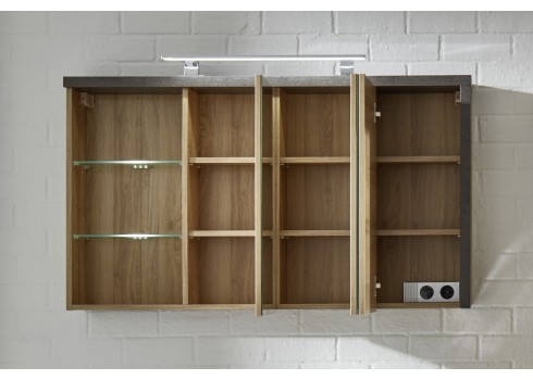 Vannitoakapp Bay tamm / hall, 123x18xH71 cm