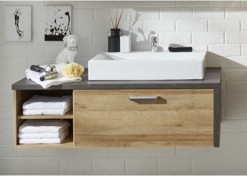 Valamukapp Bay + valamu tamm / hall, 123x53xH39 cm