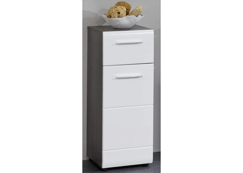 Vannitoamööbli komplekt LINE hall / valge läige LED