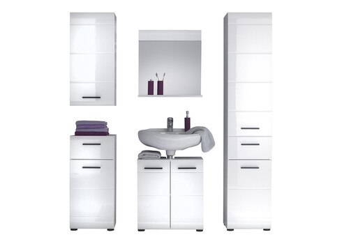 Vannitoakapp SKIN valge läige, 30x31xH182 cm