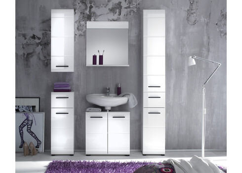 Vannitoakapp SKIN valge läige, 30x31xH182 cm