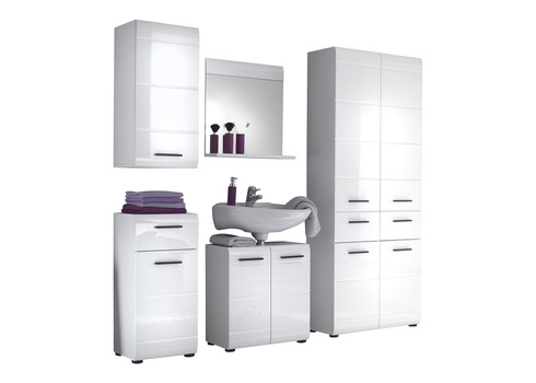 Vannitoakapp SKIN valge läige, 60x31xH182 cm