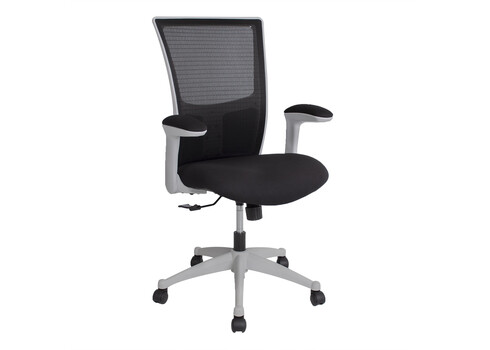 Töötool LUMINA 68x58,5xH103-113cm, must/hall