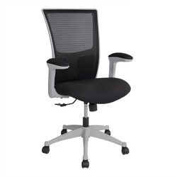 Töötool LUMINA 68x58,5xH103-113cm, must/hall