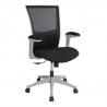 Töötool LUMINA 68x58,5xH103-113cm, must/hall