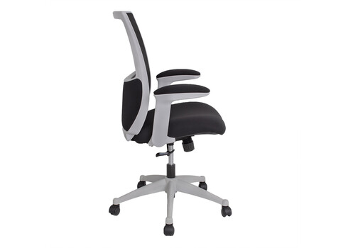 Töötool LUMINA 68x58,5xH103-113cm, must/hall