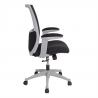 Töötool LUMINA 68x58,5xH103-113cm, must/hall