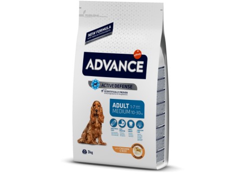ADVANCE koeratoit Medium Adult Chicken 14kg, medium koeratoidud