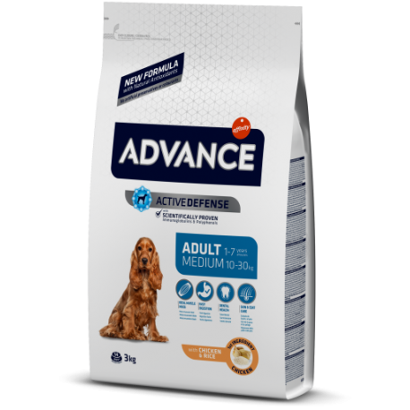 ADVANCE koeratoit Medium Adult Chicken 14kg, medium koeratoidud