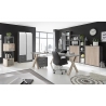 Riiul MISTER OFFICE grafiithall, 41x36xH180 cm