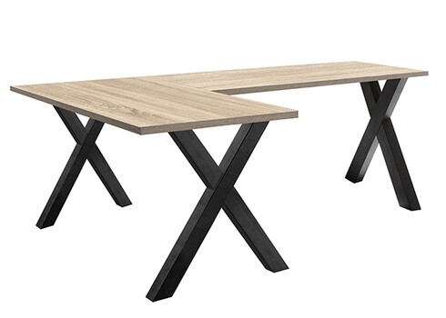 Kinnitatav kirjutuslaud MISTER OFFICE X tamm, 140x70xH75 cm