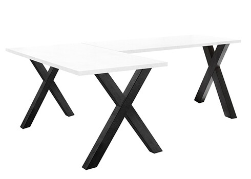 Kinnitatav kirjutuslaud MISTER OFFICE X mattvalge, 140x70xH75 cm