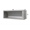 Seinariiul FRIEDA mattvalge / hall puit, 90x32xH31 cm