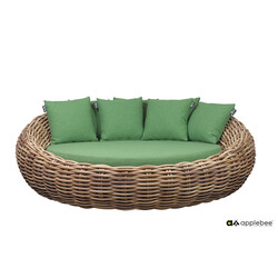 Aiadiivan Apple Bee Cocoon kubu / roheline, 220x220xH76 cm