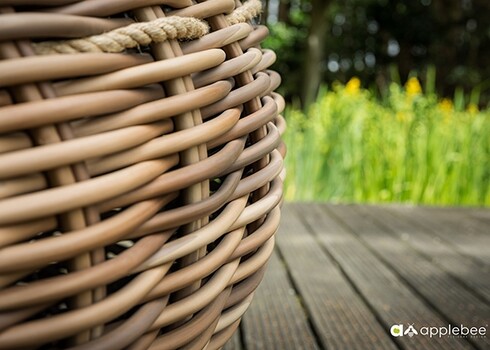 Aiadiivan Apple Bee Cocoon kubu / roheline, 220x220xH76 cm