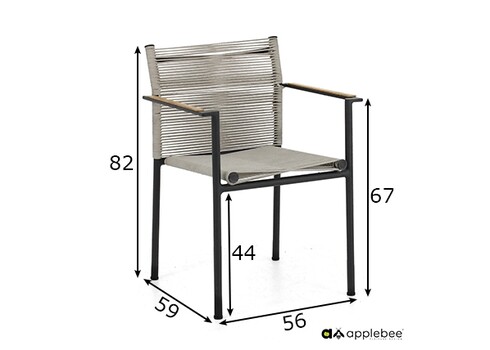 Aiatool Apple Bee JAKARTA mattmust / hall, 56x59xH82 cm