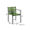 Aiatool Apple Bee JAKARTA mattmust / roheline, 56x59xH82 cm